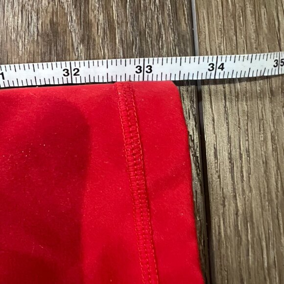 Sweaty Bettery Power Leggings 7/8 Length Red, Size L, 24" Inseam, Stretch - Picture 9 of 13